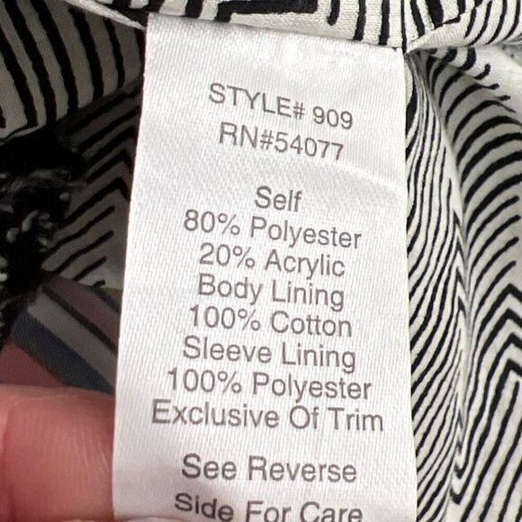 CABI Carol Anderson by Invitation Best In Show Tweed Jacket Sz 10 #909 EUC - Picture 11 of 12